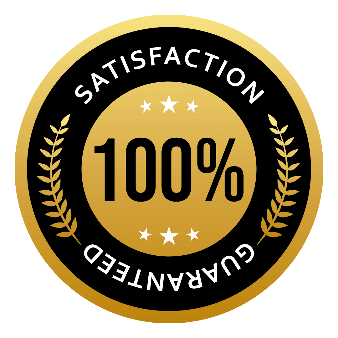 100% Satisfaction Guarantee badge